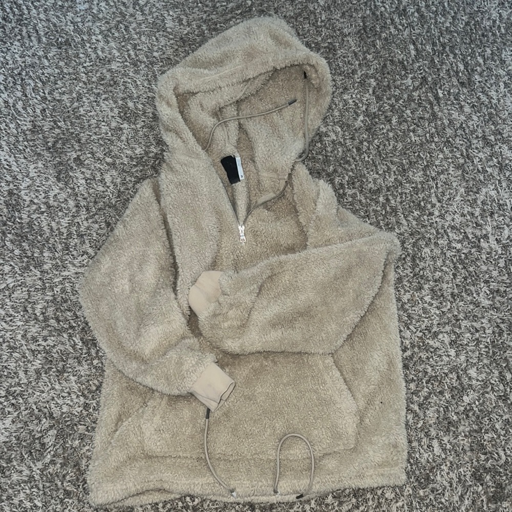Super Soft Brown Quarter Zip